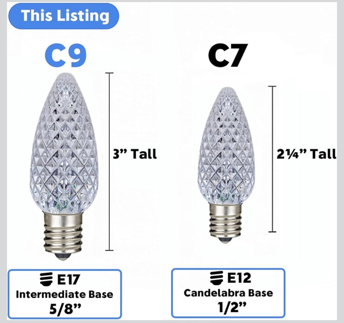 C9 Bulbs (Pack of 25)