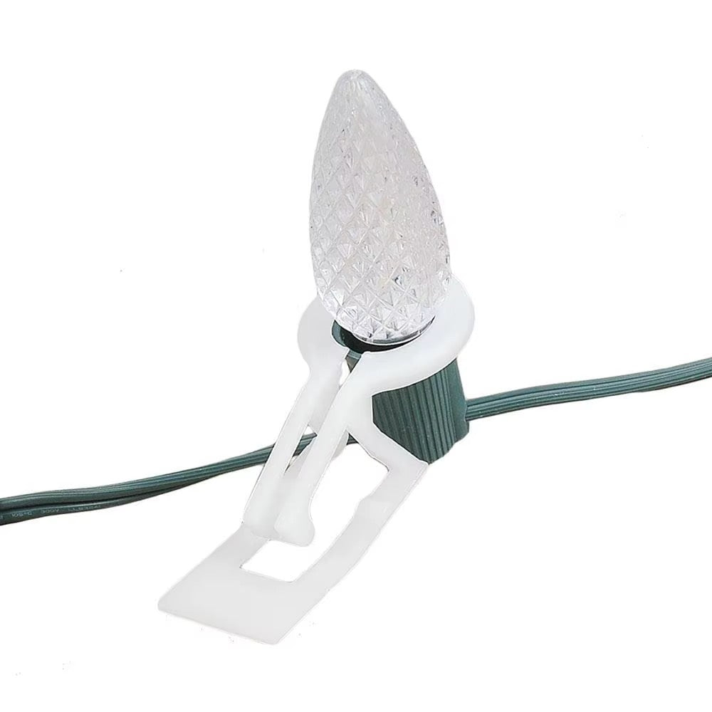 DIY C9 Christmas Light Kit - Bulbs, Wire &amp; Clips